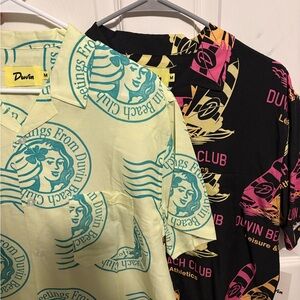 TWO Duvin Shirts, Medium, NWT
